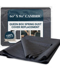 Upgrade Your Setup With This Queen Box Spring Dust Cover And Mattress Foundation Protector Skirt 60 By 80 Heavy Duty Cambric Fabric Keeps All That Dust Outta Your Space Real Talk Tough Gear, black polypropylene dust cover.