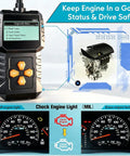 Plug And Play OBD2 Diagnostic Tool For Cars 1996 And Newer With Clear Code Readouts Engine Error Reset Professional Code Reader