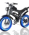 Fat Tire Electric Bike For Adults With 48V 20Ah Battery, Dual 1500/3000W Brushless Motor, Top Speed 31-35 MPH, Up To 80 Mile Range, 20x4 Fat Tires, R8-1500W Built For City Cruising And Trail Adventures, side view