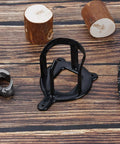 Heavy Duty Horse Bridle Rack With Bracket Hooks on wooden surface, metal construction, ideal for tack room organization, wall mounted.