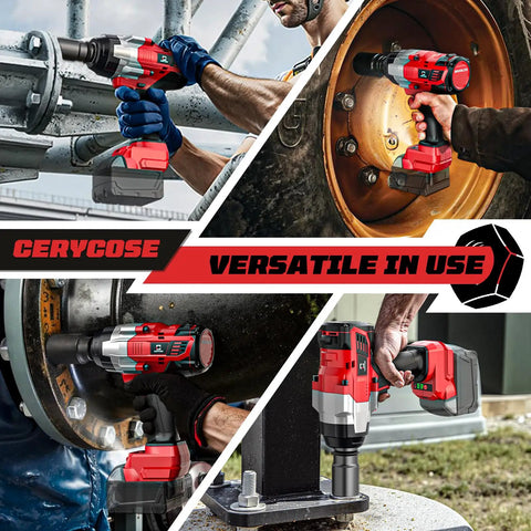 Beast Of A Cordless Three Quarters Inch Impact Wrench With Brushless Motor Up To 1850 Ft Lbs (2500 Nm) Of Torque Heavy Duty Automotive Tool