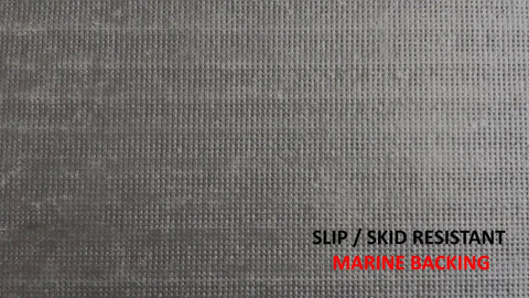 Close-up of slip-resistant marine backing on Beige Indoor 15 Pack Stair Treads Set With Anti Slip Carpet Covers 8x30 Inches Slip Resistant