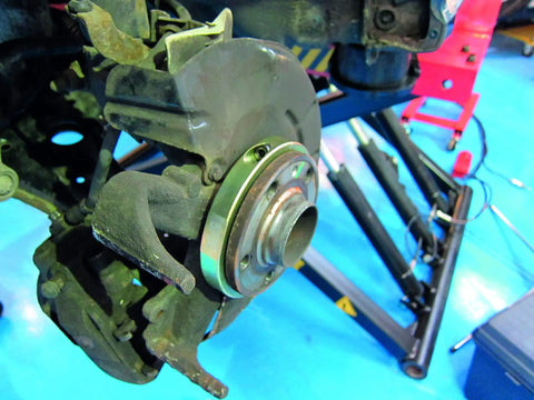 GEN2 Wheel Bearing Kit 62 66 72 85mm for VAG Cars Pro Grade Set With Extraction Adaptor shown installed in vehicle hub