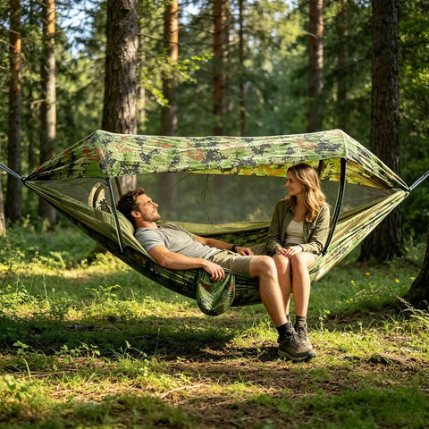 sleeping hammock tent Camping Hammock Tent With Net And Portable Sleeping Cot For Backpacking And  Hiking Travel 3 In 1 All In One Outdoor Gear With Rain Fly Heavy Duty 440