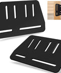 Heavy Duty Bed Frame Connector Plates Secure Headboard Tough No Sweat Assembly Screw Mount Brackets for strong bed connections.