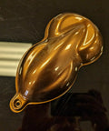 Kentucky Bourbon Basecoat Paint Gallon Ready To Spray With Slow Reducer For Smooth Slick Finishes in bronze shade, sample panel view.