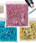 1500 Piece Heat Shrink Butt Connector Kit for Marine and Auto Wiring with assorted color-coded connectors