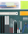 25-Piece Model Building Tools Kit For Hobbyists And DIY Enthusiasts With Cutting Sanding Engraving Disassembly And Repair Essentials