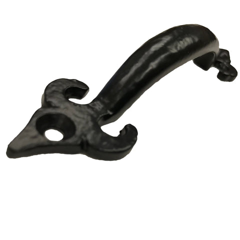 4.5 Inch Fleur De Lis Cabinet Pull Handle Black Finish Decorative Hardware For Cabinets Drawers Doors Gates Dresser Authentic Design