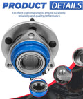 Front Wheel Hub Bearing Assembly With ABS Fits GM Vehicles Impala Monte Carlo Venture Bonneville Grand Prix Trans Sport Saturn Five Lug 1 Piece Direct Replacement For GM Front Axle Hub