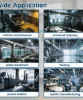 Collage showing multiple applications of the Industrial Refrigerated Air Dryer With R134a Cooling for workshops and industries