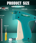 Lightweight Stitching Gun For Clothes And Fabric Quilting Hemming Tagging Instant Clothing Repair Kit With Needles And Micro Fasteners, 4.5x4.6 inches.