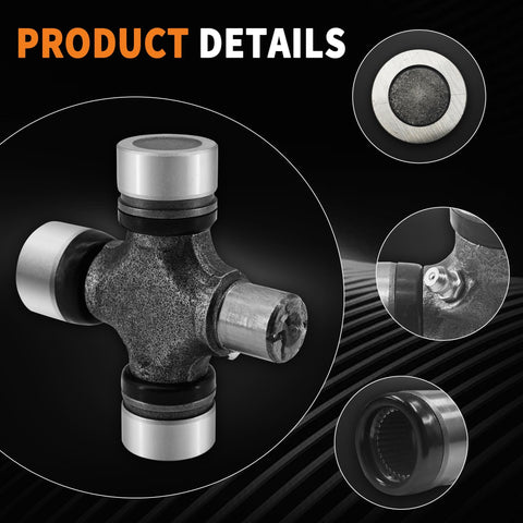 Heavy Duty U Joint Kit 5 3205X For 1350 S44 Series Universal Joint Greaseable With Snap Rings, detailed product view