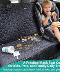 Waterproof Dog Car Seat Cover For Back Seat In Trucks Nonslip Bench Protector For Cars Fits Ford F Series Ram 1500 Nissan Frontier Toyota Tacoma GMC Canyon Silverado Pet Travel with spills and child in car seat.
