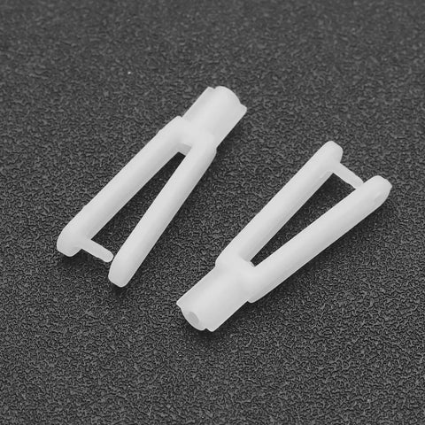 Close-up of 20 Pcs RC Clevis Snap Links Replacement Quick Links Nylon Clevis For Remote Control Airplanes And Electric Planes Ideal For 2mm