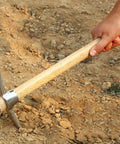 2 In 1 Gardening Pick Axes With Stainless Steel Double Headed Mattock And Wooden Handle Ergonomic Grip for digging soil