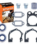 Pro Grade Gasket Kit With Cylinder Plug, Needle Bearing And Oil Seals For Husqvarna K750 K760 Concrete Cutoff Saw Replacement Parts, 581357401 Compatible, Durable, Easy To Install.