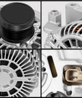 Detail view of 160A 12V High Output Alternator for 2.4L Chrysler 200 2015 2017 Fiat 500X 2016 2018 Jeep Cherokee Compass
