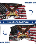 250th Anniversary USA Flag 3 By 5 Foot Double Sided All American Flag Commemorating 1776 To 2026 With UV Protection Weather Resistant Nylon