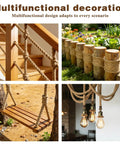 1 Inch Thick Natural Jute Rope 100 Feet Heavy Duty Twisted Manila Hemp Rope used in decor and gardening scenarios