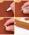 Heavy Duty Zinc Alloy Purse Feet And Handbag Rivet Kit Includes A Rock Solid Hollow Hole Punch Plus Phillips Screwdriver For Zero Stress Everyday Bag Fixes, step-by-step installation guide.
