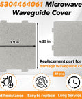 20 Pack Microwave Waveguide Cover Mica Plates Sheets Set dimensions and features