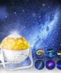 6 In 1 Planetarium Projector Night Light With Nebula Moon And Planets Aurora, 360 Rotating Focusable Star Projector Lamp