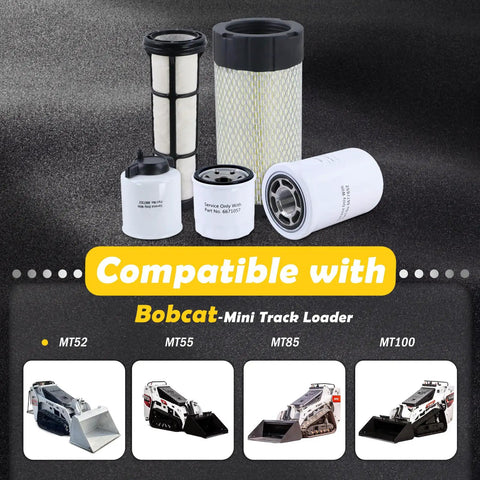 Maintenance Filter Kit For MT52 MT55 MT85 MT100 Mini Track Loader Direct Fit All In One Air Filter Oil Filter Kit