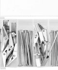 24 Piece Drywall Anchors And Screws Kit With Toggle Bolts For Frames And Shelves Heavy Duty Hold In Hollow Walls Carbon Steel And PP Material