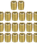 Top Tier 20 Piece Carbon Steel Thread Insert Repair Kit Assortment M2 To M12 Yellow Zinc Self Tapping Inserts For Heavy Duty Auto And Industrial Fixes You Can Trust, assorted inserts