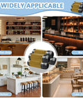 Heavy Duty Knock Box Trash Bags for Commercial Coffee Stations, displayed in coffee shop, bar, kitchen, and cake shop settings