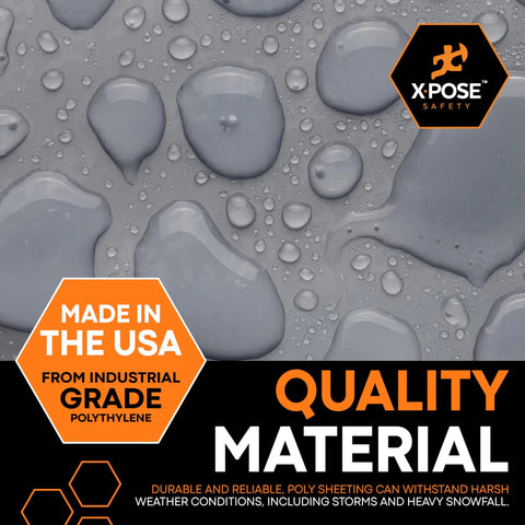 Heavy Duty Clear Plastic Sheeting Roll 10 Foot By 100 Foot 4 Mil Poly Sheet waterproof dustproof material surface detail
