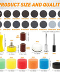 1 Inch Wet And Dry Sanding Discs Kit For Rotary Tools with various grits and accessories displayed