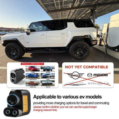 Plug Right In With This Boss Level NACS To CCS Adapter for easy charging on various EVs like Ford, Rivian, and GMC.