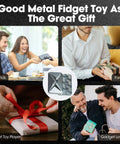 Collage of people gifting Lightning Infinite Fidget Slider Magnetic Haptic Toy For Grownups Stress Relief And Anxiety Control ADHD Friendly Desk Fidget Blocks Portable Magnetic Sliders For Tactile Play And Focus