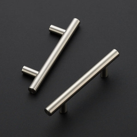 Two 60 Pack 5 Inch Cabinet Pulls Brushed Nickel Stainless Steel Kitchen Cupboard Handles, 5 Inch Length, 3 Inch Center to Center Hole Spacing
