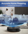 Robot Vacuum And Mop Combo With 6000Pa Monster Suction LiDAR Navigation Self Emptying Dock 90 Day Hands Free Smart Mapping