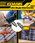 Six Piece Easy Out Screw Extractor Kit For Stripped Bolts And Damaged Screws High Speed Steel HSS 4341 in use with drills
