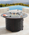 Fire pit with 10 Pound Fire Pit Glass Beads Three Quarter Inch Crystal Luster For Fire Pit Tables Fireplaces And Outdoor Fire Bowls