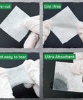 Must Have Gun Cleaning Set With Patches And Cotton Swabs In Durable Storage Box showing lint-free and absorbent patches
