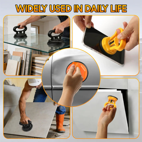 Heavy Duty Glass Suction Cup Lifter With Handle For Tile Marble Granite 30 Lb Load Vacuum Lifter For Window Replacement And Glass Handling 2 Pack Yellow Small Grip Like A Boss in various uses.