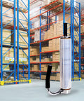 Manual Pallet Stretch Film Dispenser With Built In Cutter And Film Holder Handy Easy Assembly Adjustable For Multiple Roll Sizes Durable Shrink Wrap Tool For Fast Secure Pallet Wrapping, chrome steel