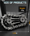 Sprocket Fidget Bike Chain Hand Roller For Anxiety Relief And Sensory Fun with dimensions 2.36x1.38 inches