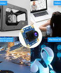 8MP USB Camera Module With 3264x2448 HD Resolution, IMX179 Sensor, 2.1mm Lens used in diverse applications like 3D printers and robotics.