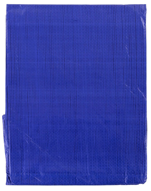 Folded blue All-Purpose 24x64 Ft 5-Mil Poly Tarp Waterproof Heavy Duty Cover for Outdoor Projects Construction Camping