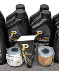 Transaxle Hydro Change Kit, 10 Quarts Of 20W-50 Fluid, With Two Filters, Replacement For Hydro Gear 72881, Includes Oil Absorbent Pad And Funnel
