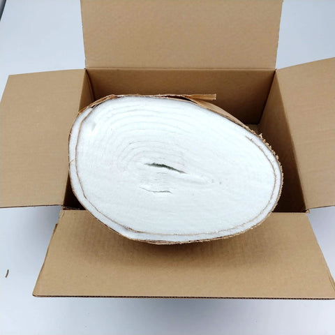 Ceramic fiber insulation blanket roll, white, 1/4 in thick, 16 x 240 in, in box