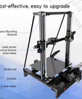 Dual Z Axis Upgrade Kit with Lead Screw for LK5 Pro 3D Printer showing components and assembly details.