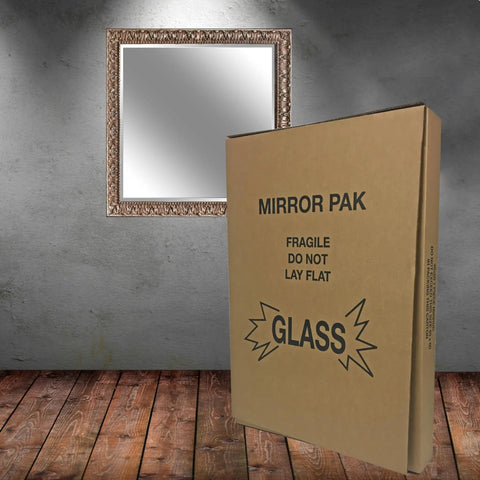Three Set Mirror And Large Picture Moving Boxes Pack 12 Pieces In Kraft Brown Fits Mirrors Up To 40x60 Inches Heavy Duty.