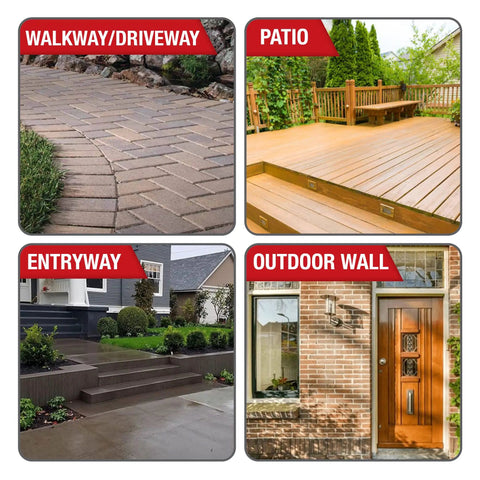 Heavy Duty Water Repellent Concentrate Makes Ten Gallons Deep Penetrating Sealant For Wood Concrete And Masonry Surfaces on outdoor surfaces.